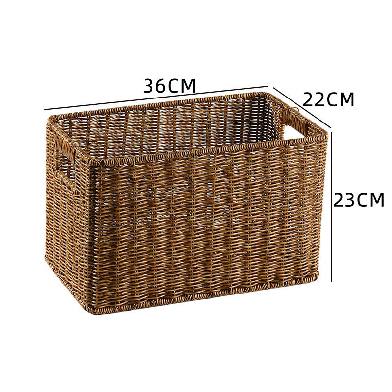 Rectangular Woven Storage Bin Bowlift