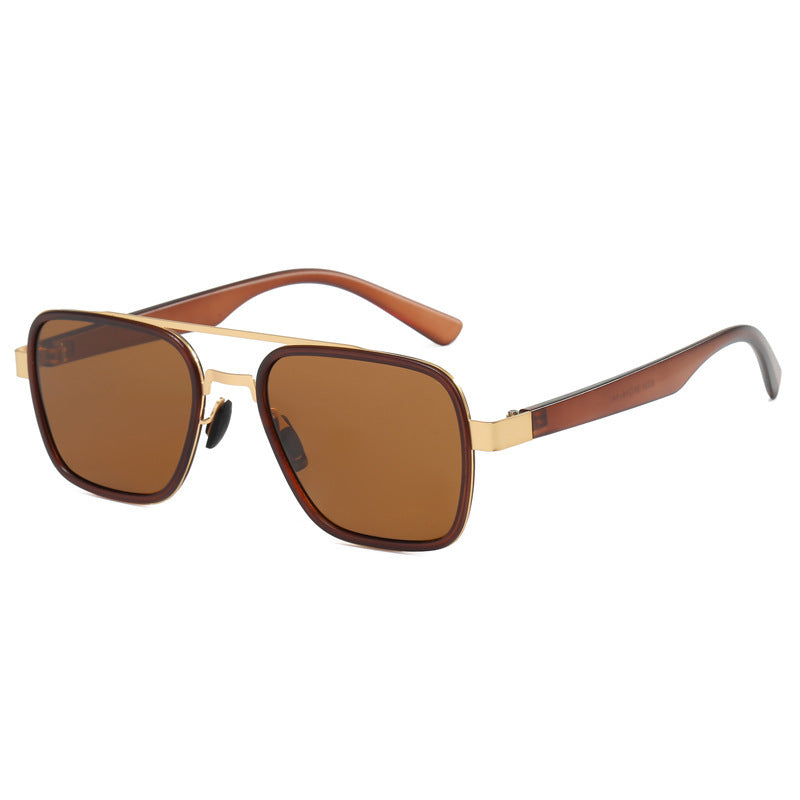 Ladies' fashionable sunglasses with square frame and innovative lenses Bowlift
