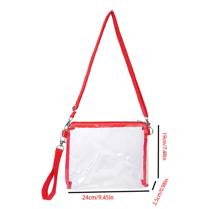 Transparent shoulder bag with adjustable shoulder strap Bowlift