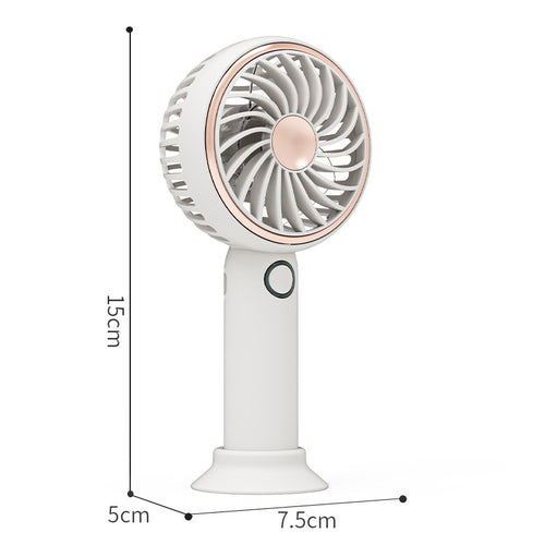 Women's handheld fan with ergonomic design and three speed settings Bowlift