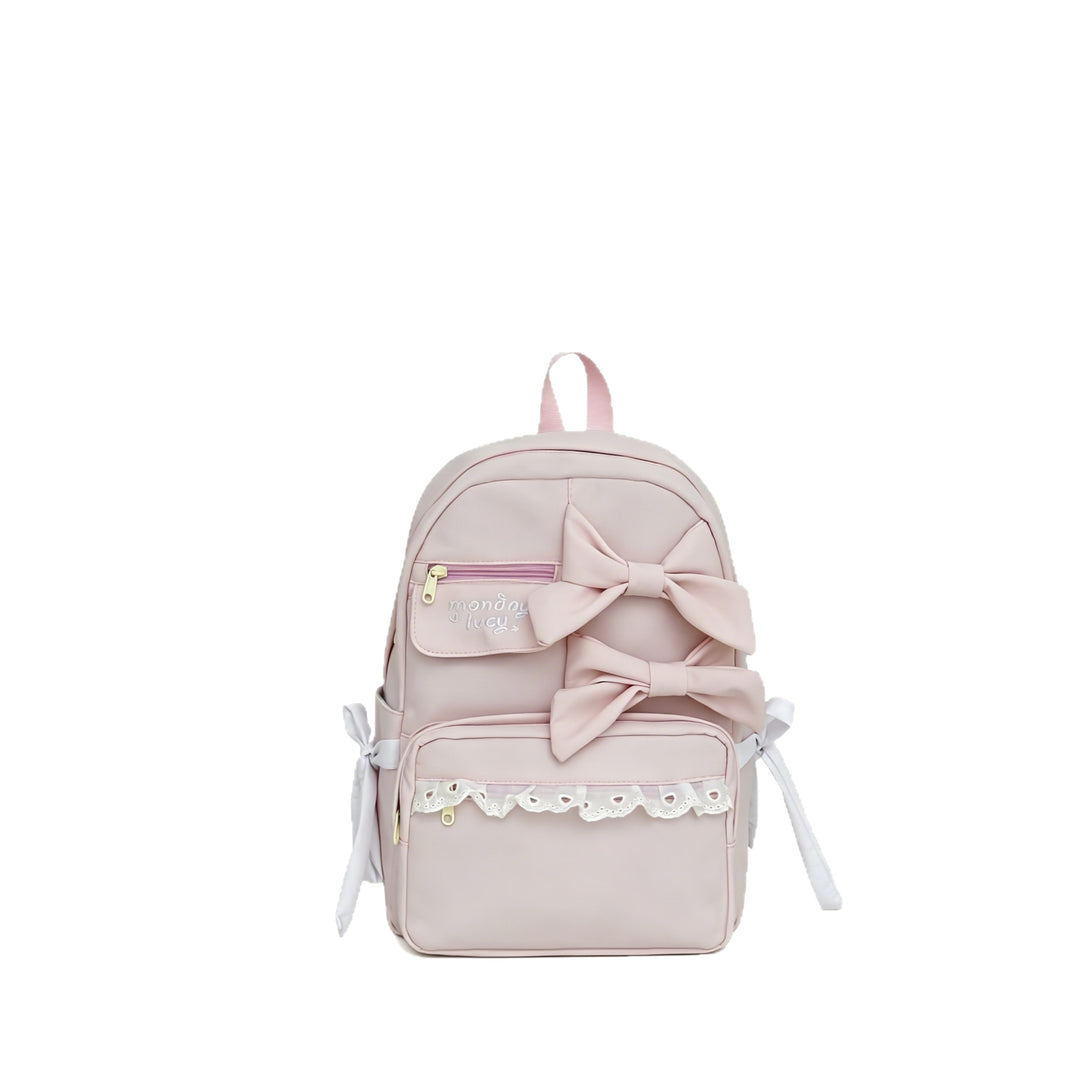Cute Bow-Detail Backpack Bowlift