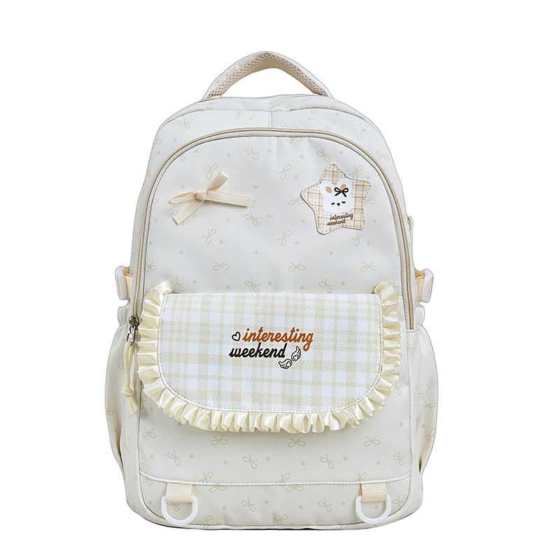 Fun Character Print Cozy Backpack Bowlift