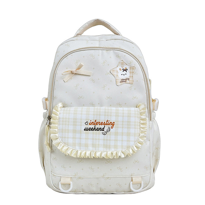 Fun Character Print Cozy Backpack Bowlift