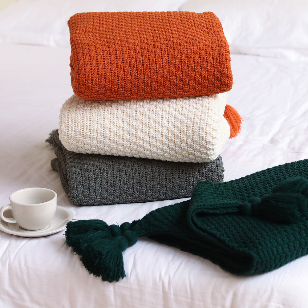 Plush Woven Decorative Throw Blanket Bowlift