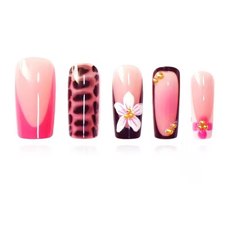 Artistic 3D Press-On Nail Enhancements Bowlift