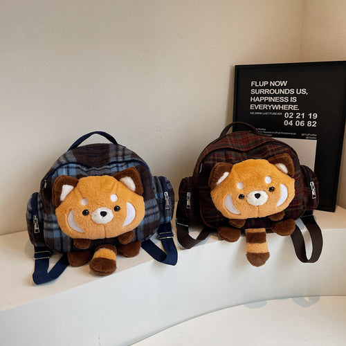 Plush backpack with animal design Bowlift