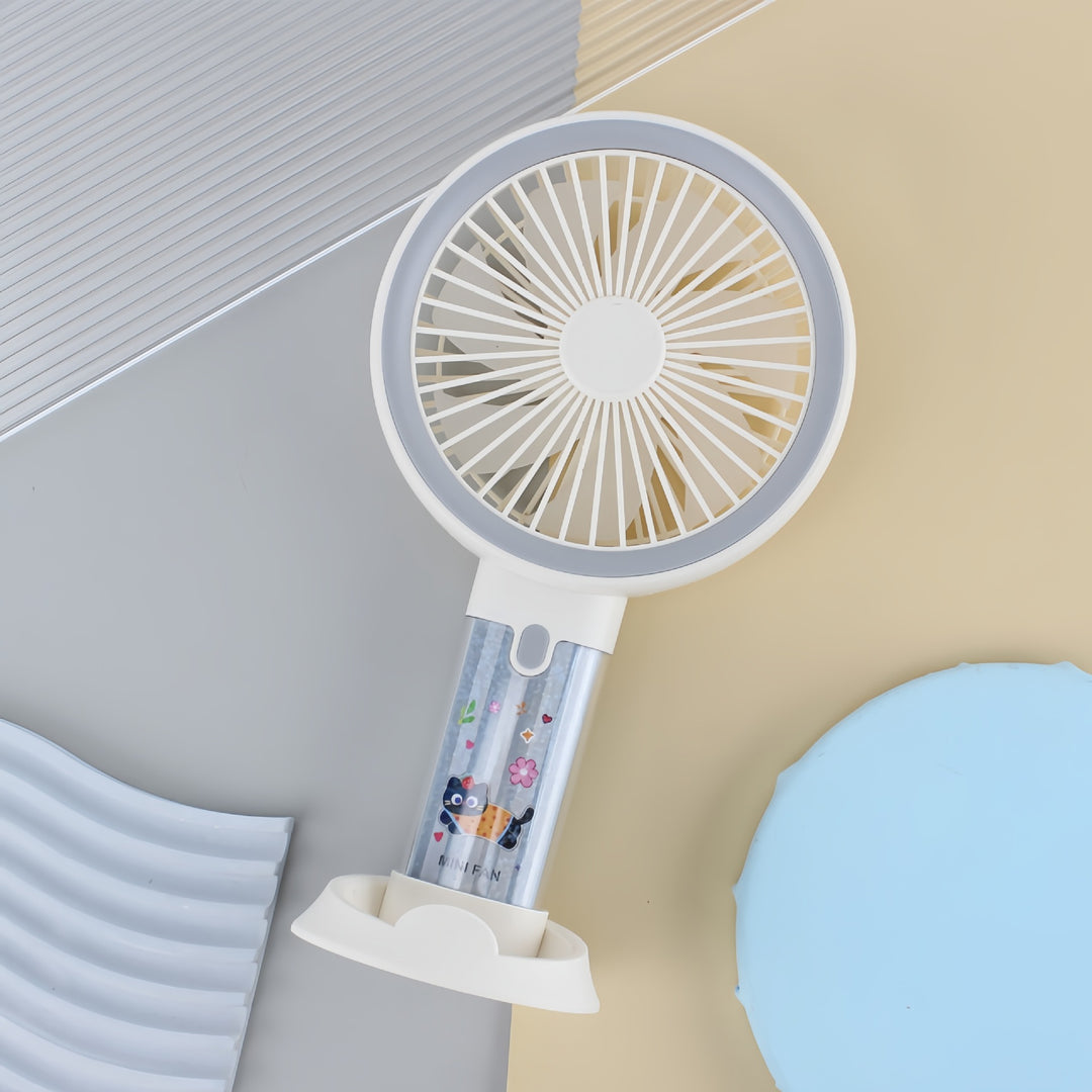 Women's Portable Handheld Fan with Spray Function and Ergonomic Design Bowlift