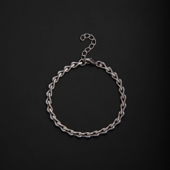 Elegant Geometric Link Bracelet Bowlift