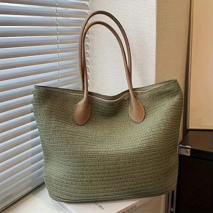 Handbag Made of Textured Natural Material Bowlift