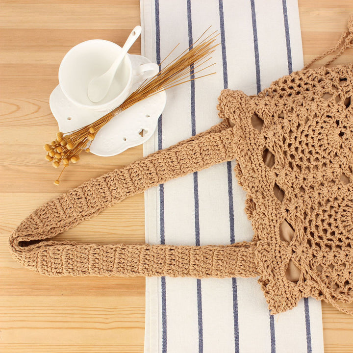 Large crochet bag with adjustable carrying strap Bowlift
