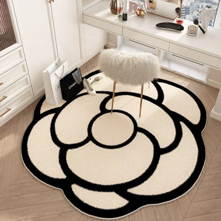 Floral Shaped Area Rug Bowlift