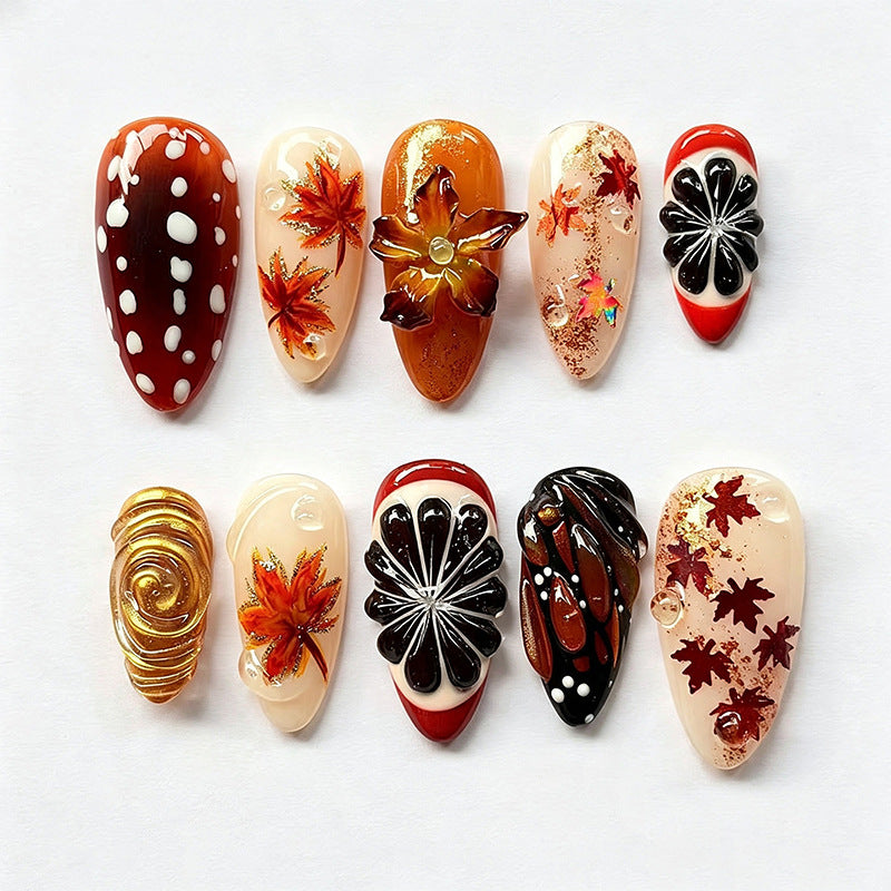 Elegant Artificial Nail Design Set Bowlift