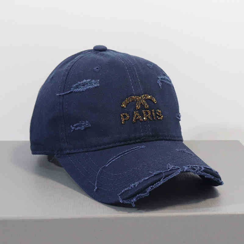 Women's Distressed Graphic Adjustable Baseball Cap Bowlift