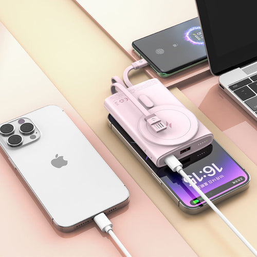 Portable high-performance power bank with integrated cable management Bowlift