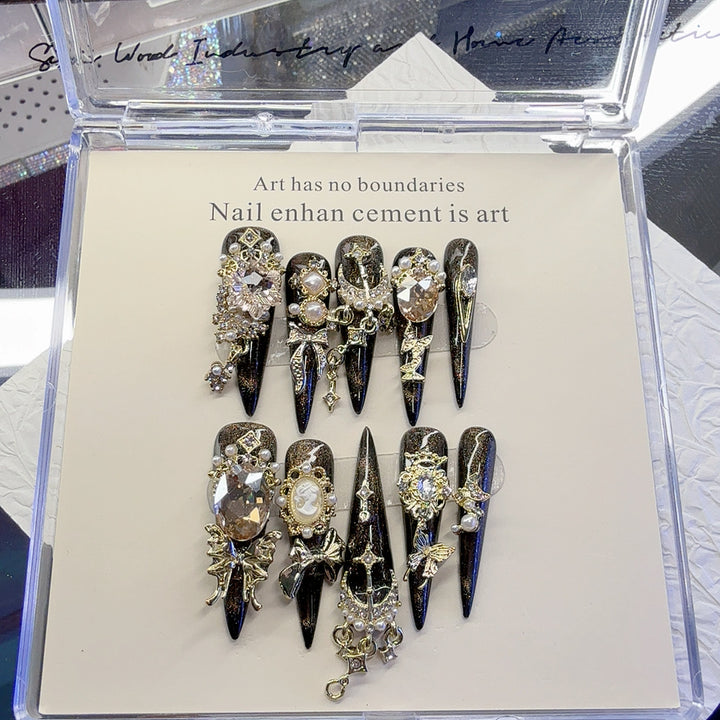 Decorative Articulated Press-On Nail Set