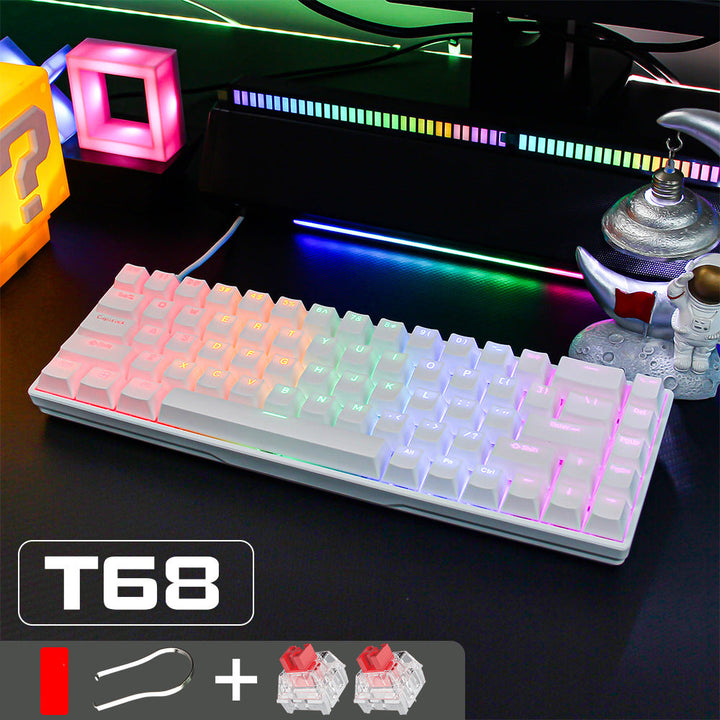 Compact RGB Mechanical Keyboard with Customizable Keys Bowlift