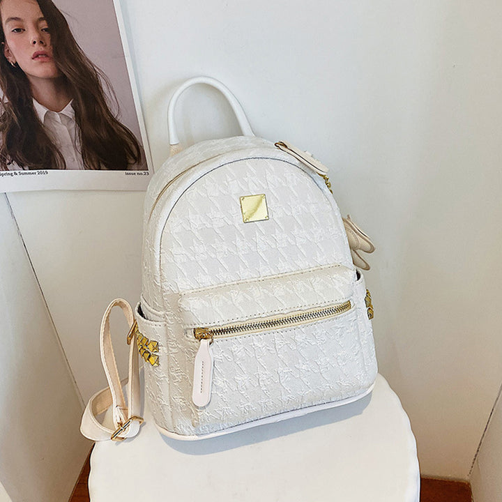 Textured Mini Backpack Bowlift