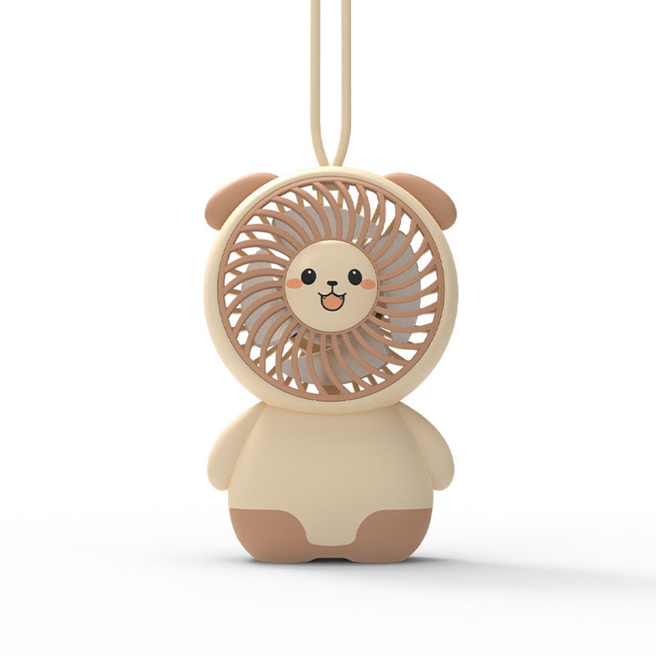 Portable Cute Animal-Themed Handheld Fan Bowlift