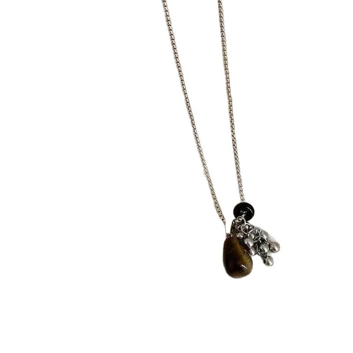 Bohemian Pendant Necklace with Gemstone Charm Bowlift