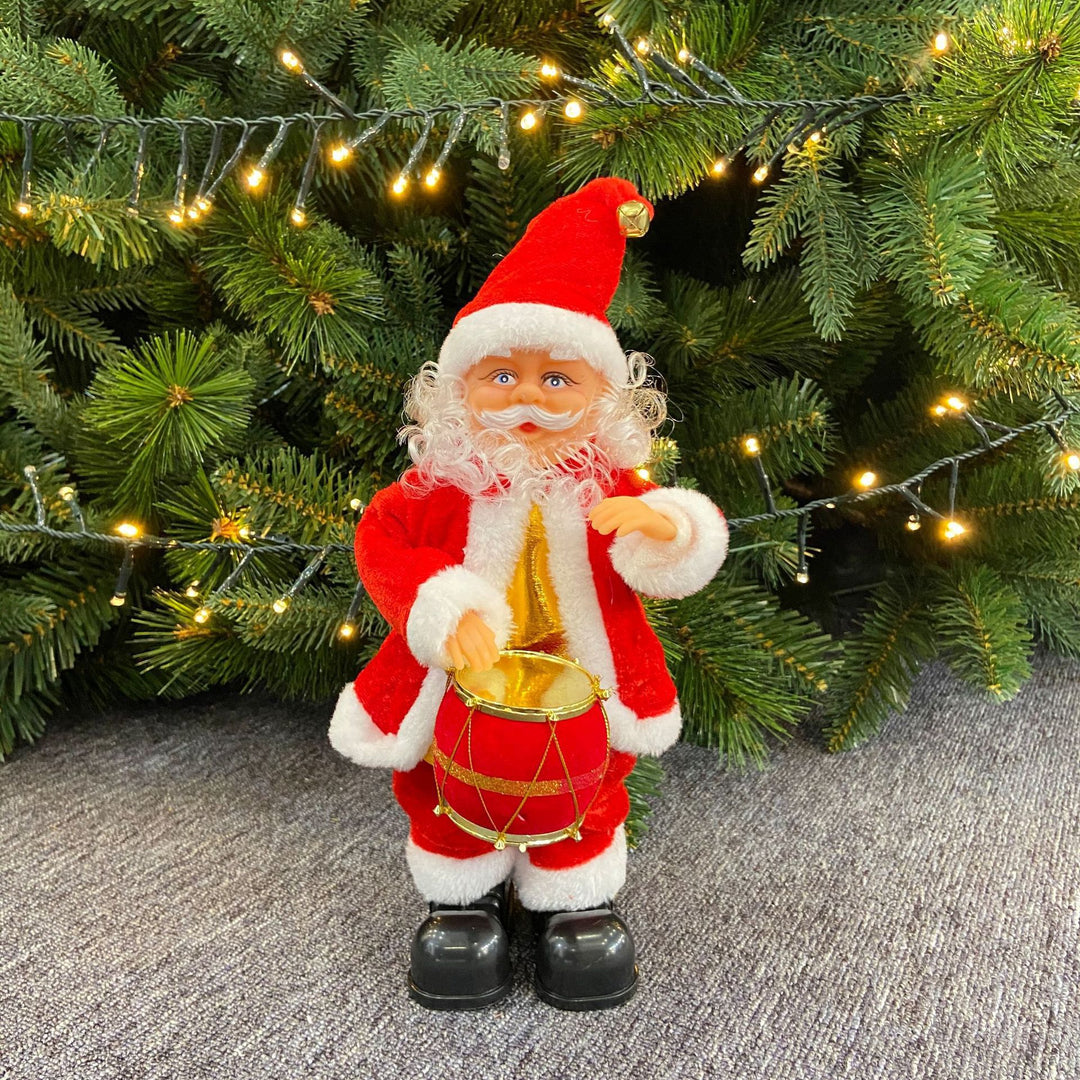 Cute Santa Claus with Christmas greeting sign Bowlift