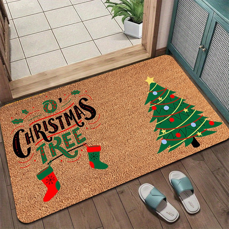 Festive Holiday Door Mat Bowlift