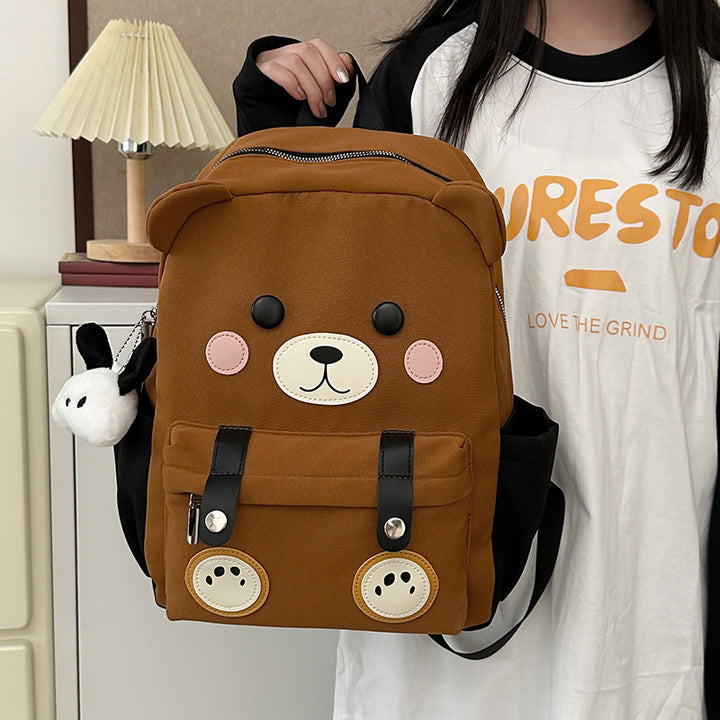Plush backpack with bear design Bowlift