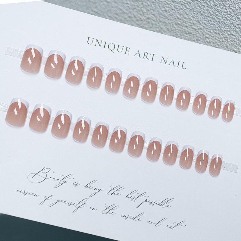 Elegant French Tip Press-On Nails