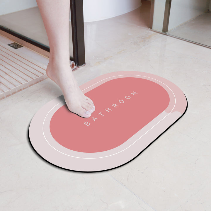 Elegant Floral Bathroom Mat Bowlift