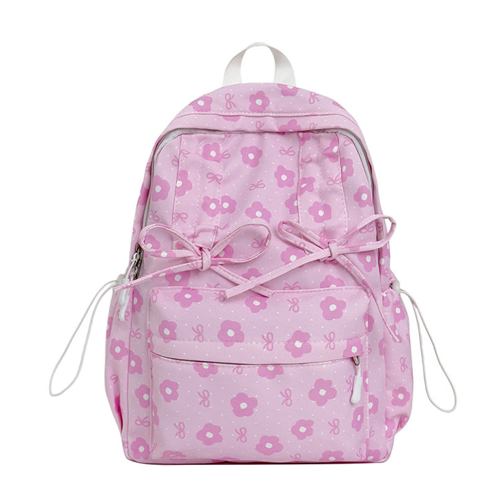 Floral Print Backpack Bowlift