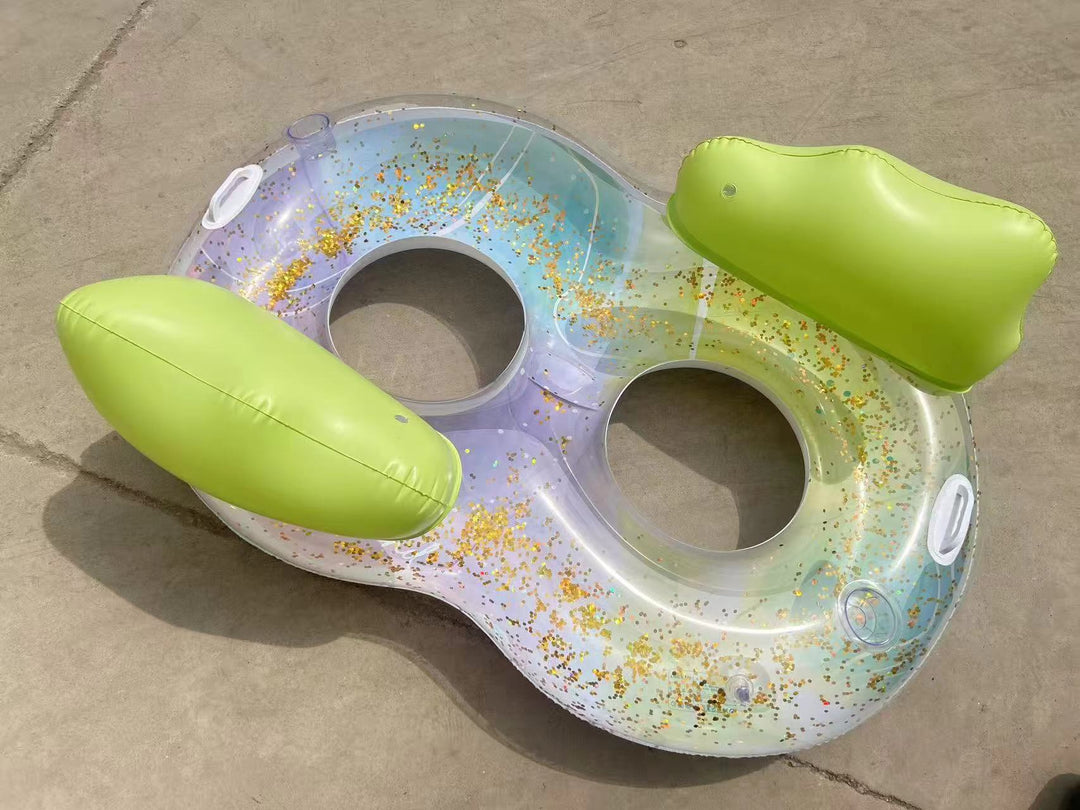 Women's Inflatable Comfort Pool Lounger with View Window Bowlift