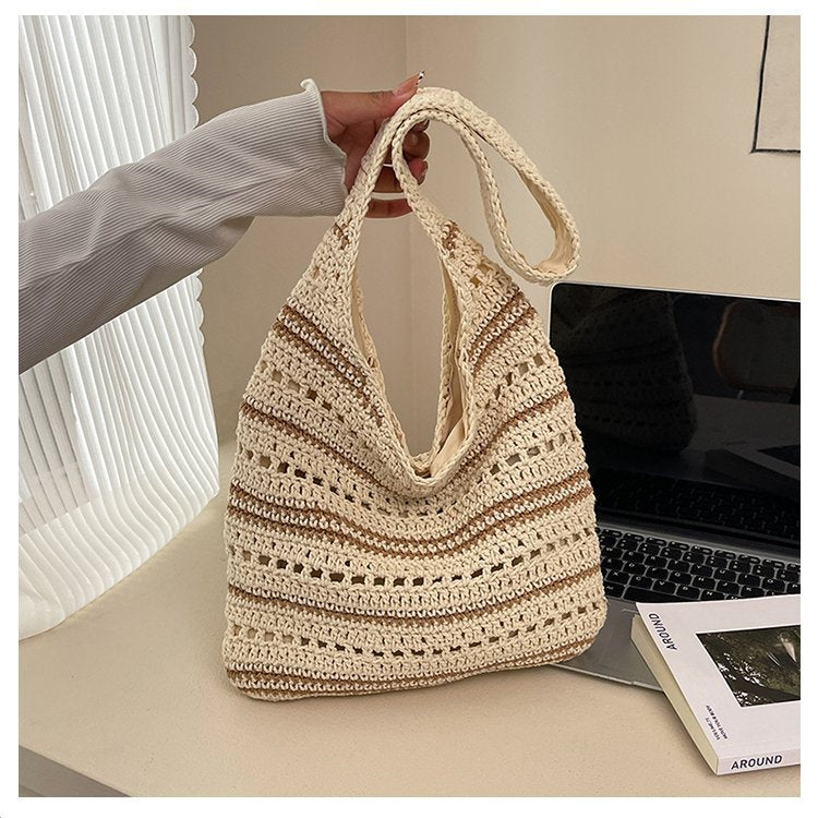 Braided shopping bag with airy structure Bowlift