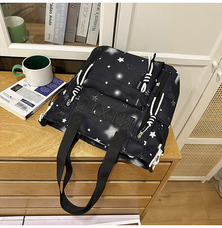 Trendy Illustrated Graphic Backpack Bowlift