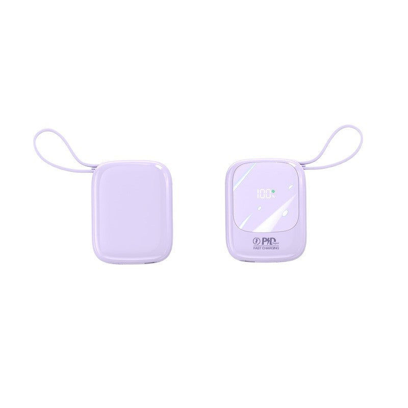 Portable power bank with intelligent charging display and innovative fast charging Bowlift