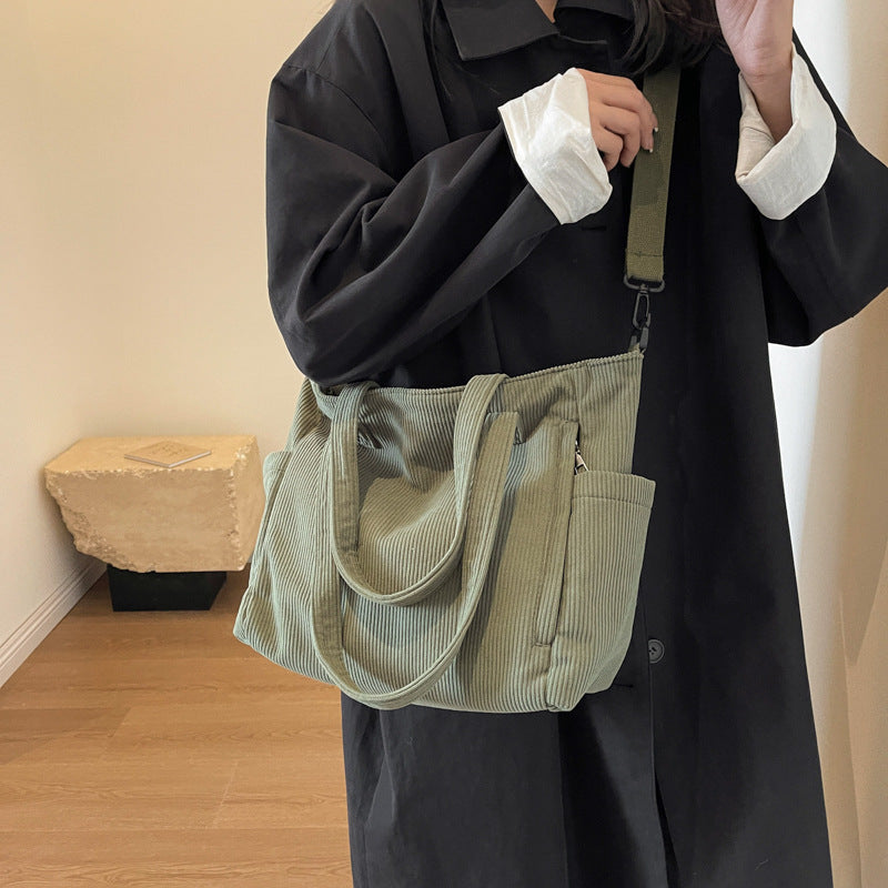 Textured Multi-Pocket Travel Tote Bowlift