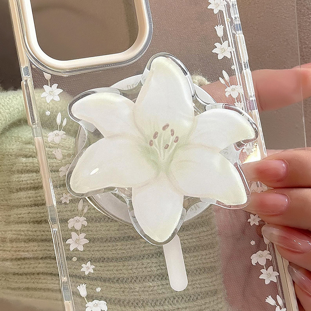 Luxury Hand Mirror in Floral Design Bowlift