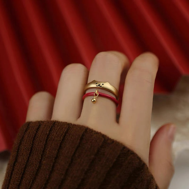 Cute Animal Paw Ring Set Bowlift