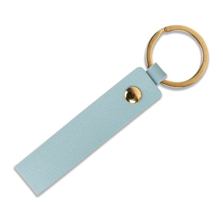 Unisex keychain with stylish faux leather design Bowlift