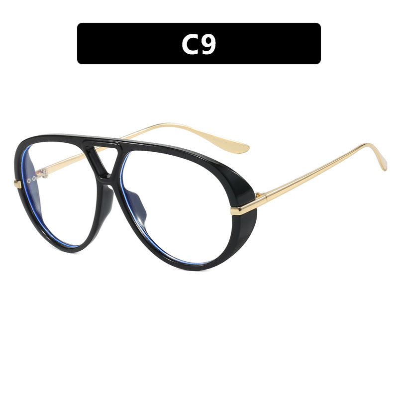 Women's oversized sunglasses with elegant plastic frame and mirrored lenses Bowlift