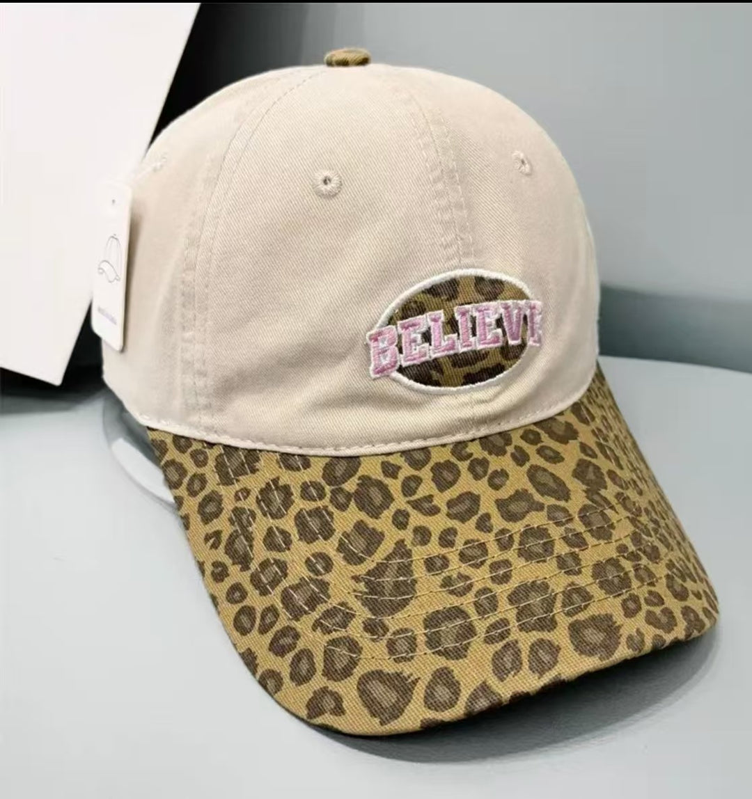 Women's Casual Leopard Print Baseball Cap Bowlift