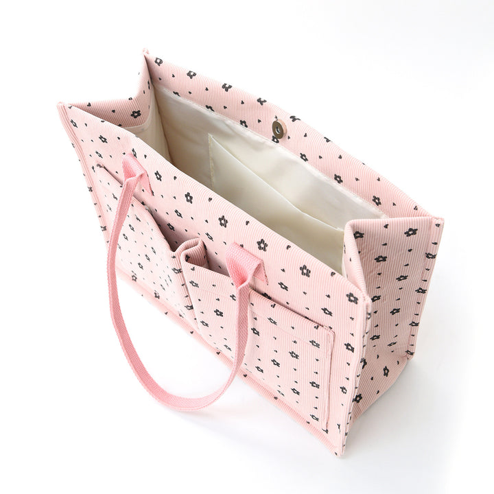 Spacious shopping and everyday bag with modern floral patterns Bowlift