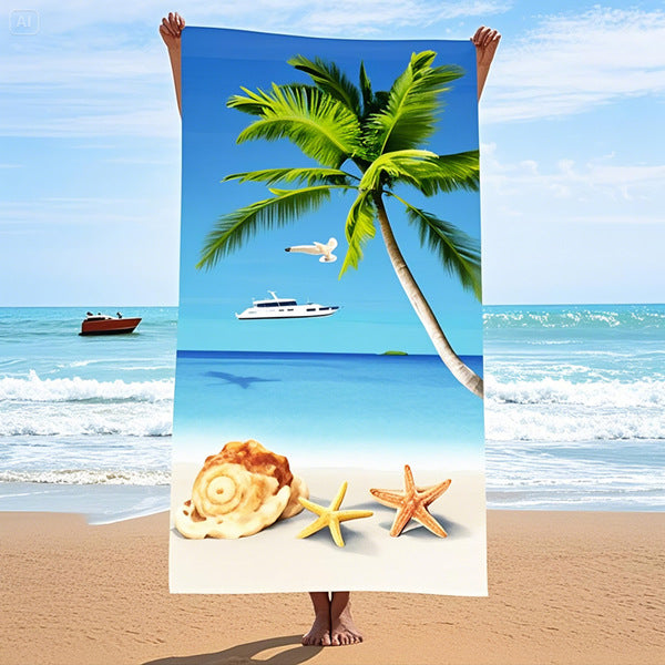 Tropical Paradise Beach Towel Bowlift