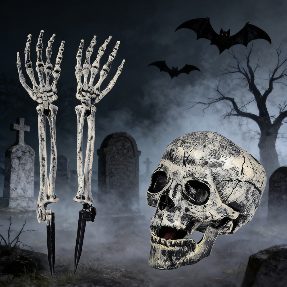 Decorative Skeleton Hand Garden Stake Bowlift
