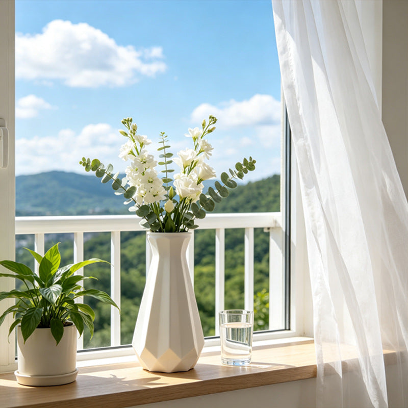 Elegant Geometric Decorative Vase Bowlift