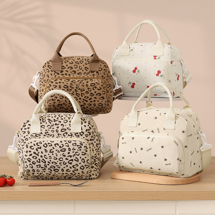 Insulated Cherry Print Lunch Bag Bowlift
