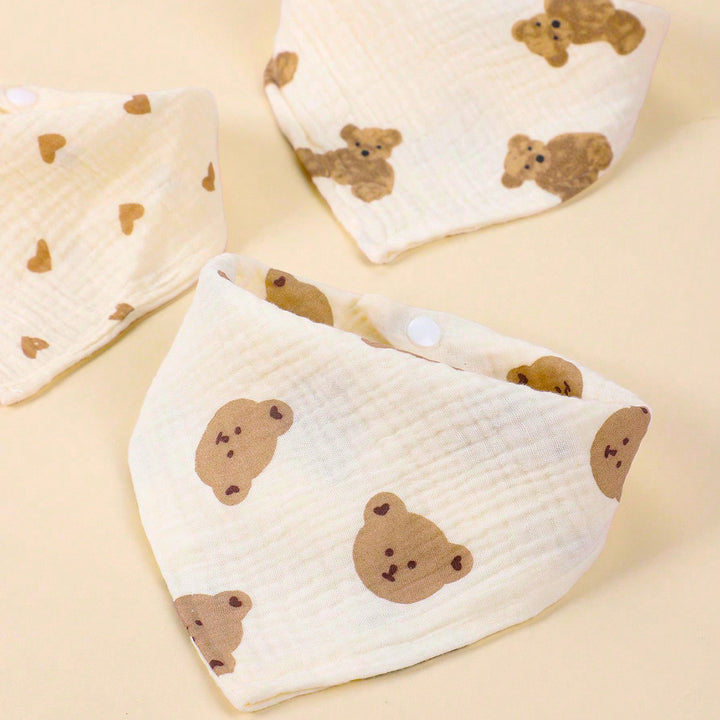 Soft Cotton Baby Bandana Bib Set Bowlift