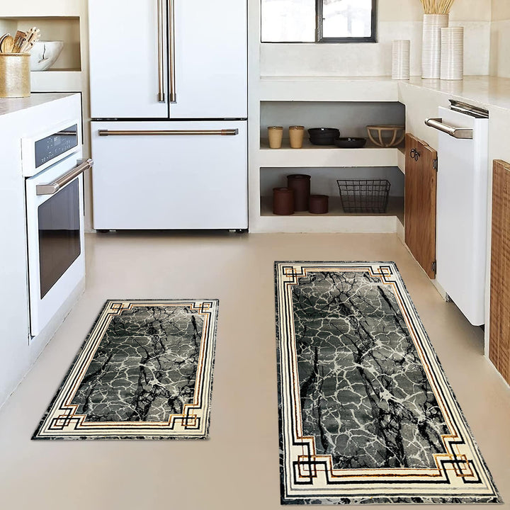 Vintage-Inspired Kitchen Mat Set Bowlift