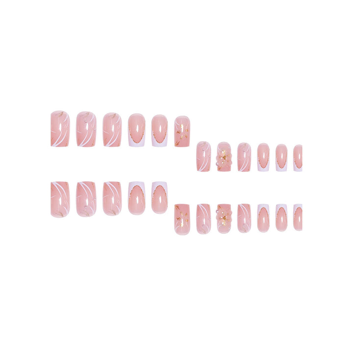 Elegant Nail Art Press-On Set Bowlift