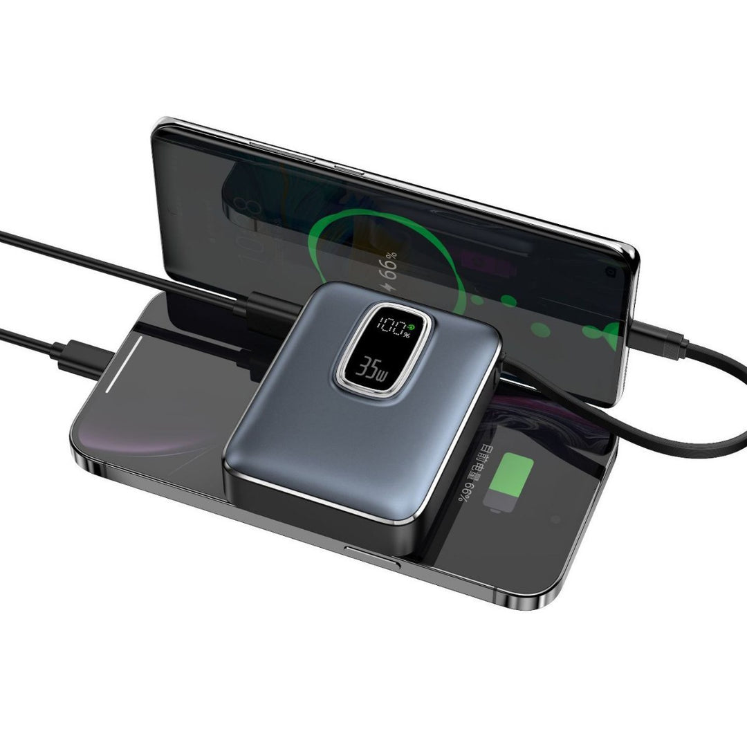 Portable power bank with integrated LED display and fast charging function Bowlift
