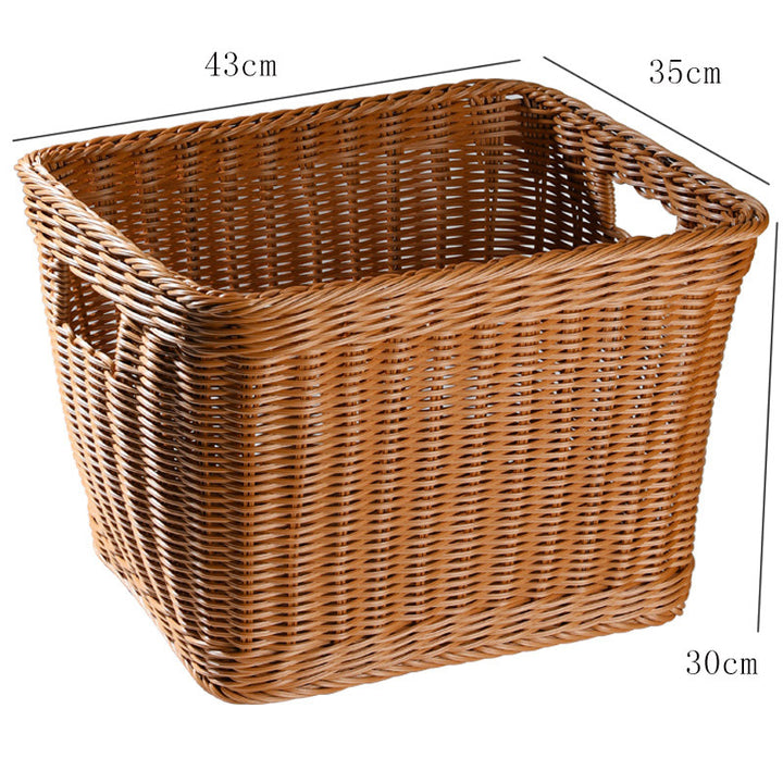 Premium Handwoven Wicker Storage Bin Bowlift