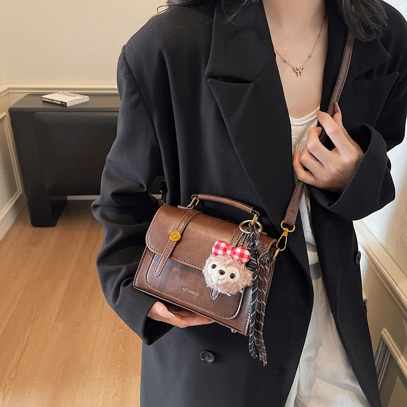 Compact Leather Handbag Bowlift